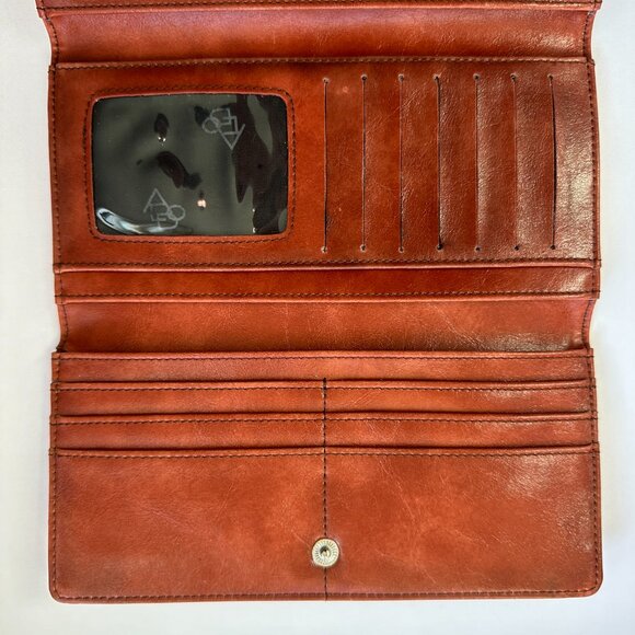 ALDO Ladies Genuine Leather 7.25" x 4" Trifold Wing Wallet - Picture 6 of 6